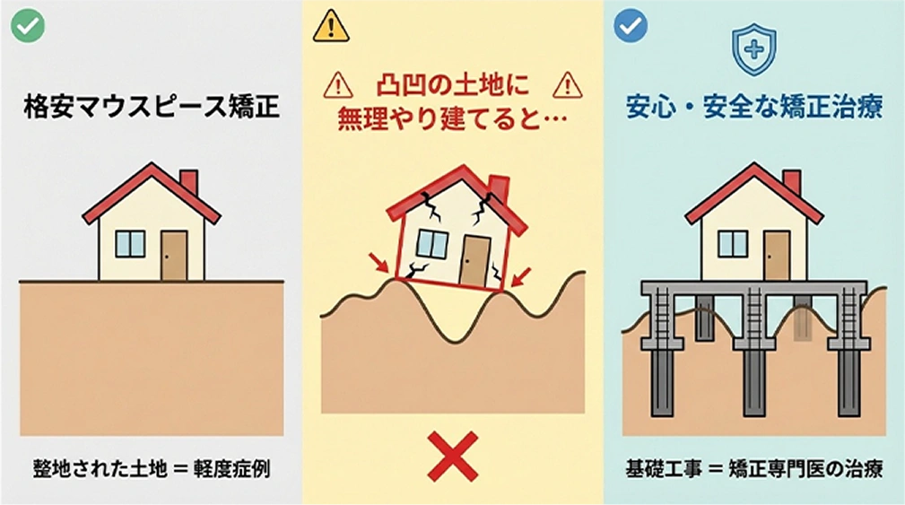 格安マウスピース矯正との比較